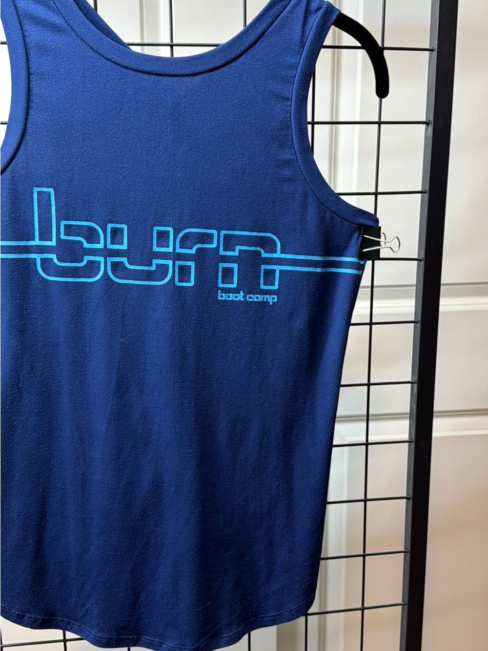 Burn Boot Camp Navy Graphic Tank Top - Picture 4 of 4